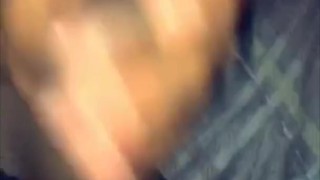 Big veiny black dick jerking off and cuming in bed