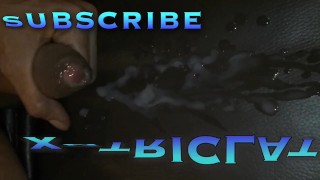 Cumshot On My Leather Couch