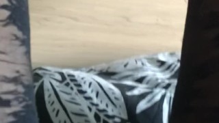 Woman masturbating wearing nylon. Extremely wet pussy