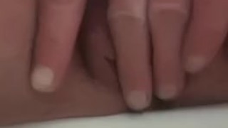 Pee and masturbate in hotel bathroom