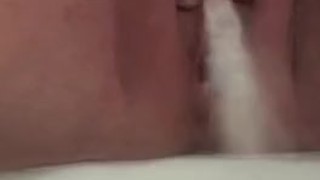 Pee and masturbate in hotel bathroom