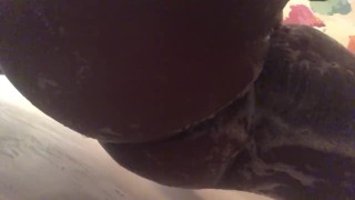 Big booty all soaped up in the shower