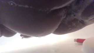 Big booty all soaped up in the shower