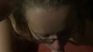 Twerking to awesome cum shot and swallowing