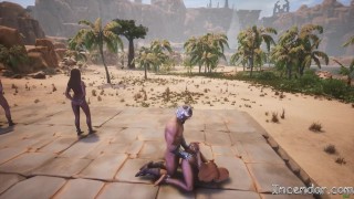 Tripple DoggyStyle White Black red haired compilation. Face down ass up!