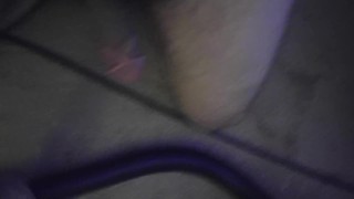 Vacuum Sucking bushy cock