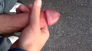 My cum public