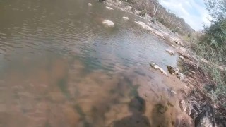 Pissing in River Underwater