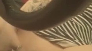 Masturbating on the way to work