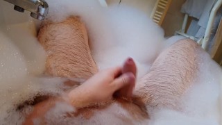 A wank in the bathtub.
