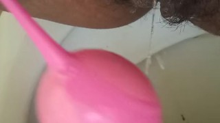 Taking my kegel balls out of my creamy pussy part 2!