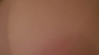 Playing with my titties in the shower