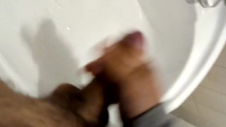 My first video cumming in bathroom