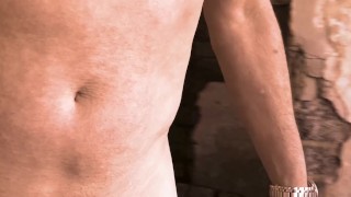 3 min clip of me walking around an abandoned building naked