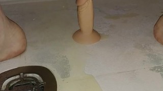 Full bladder release on dildo