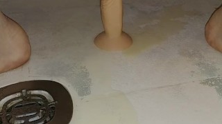 Full bladder release on dildo