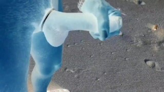 Walkin And Strokin On Buff Beach