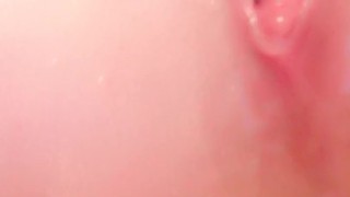 Tight pink pussy, milky squirt, wet tight pussy