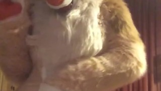 Fursuit striptease