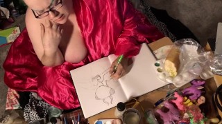 Boobs Ross - Demon Eating a Sandwich Speed Sketch