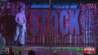 Beautiful guys dancing Striptease.A lot of erotic movements
