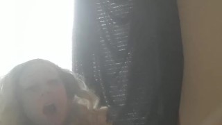 Blonde fucks New hot pink toy