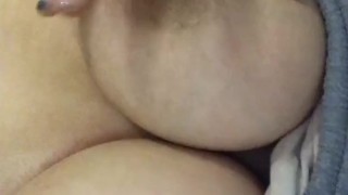 Playing with my boobs