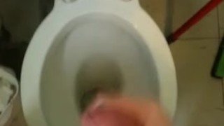 Cumming again in the bathroom.