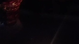 Peeing Outdoors by Candlelight