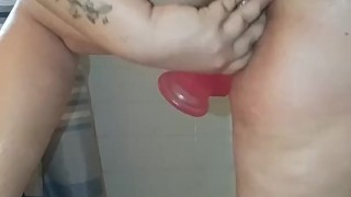 BBW milf pussy too tight for dildo
