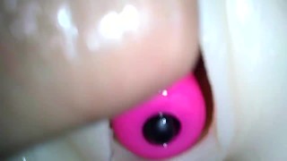  does anal on pocket pussy with vibrator