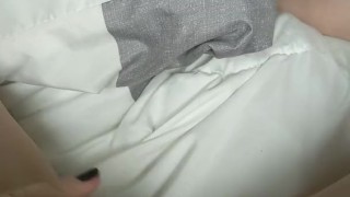 Toe curling clit rubbing orgasm