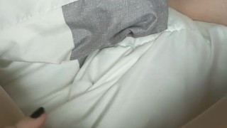 Toe curling clit rubbing orgasm