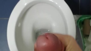 Moaning heavily while I cum.