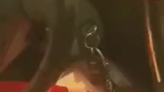 Masturbating on the way to the beach