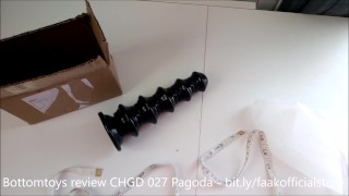 unboxing : CHGD-27 dildo PAGODA buttplug like anal balls (Bottomtoys)