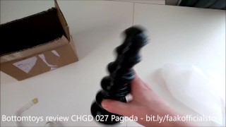 unboxing : CHGD-27 dildo PAGODA buttplug like anal balls (Bottomtoys)