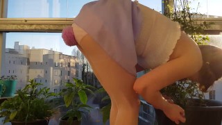 Cute Bunny Girl Searches Easter Eggs