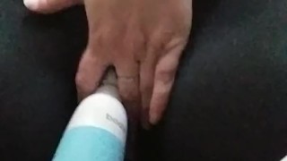 My first orgasm on video and i almost got caught.