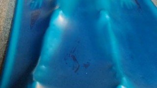 Slave encased in latex vacbed, part 2