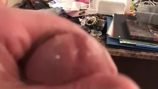 Hung cock leaking pre-cum