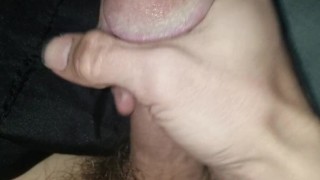 Just rubbing this big dick a little
