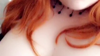 Redhead teen teases boyfriend