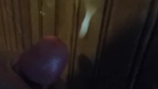 Bad boy cumming on wall