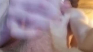 Teen Strokes Big Cock and Cums