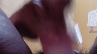 From beneath! My pink jelly meets my pussy