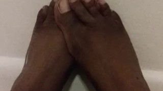 Lotioned feet