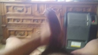 Amateur male masturbates