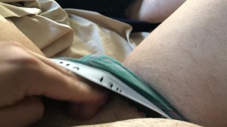 Sissy Plays with Clit Under Panties