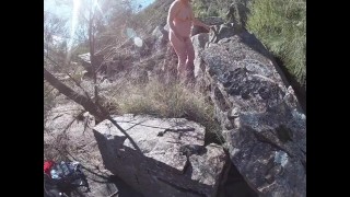 Risky Fucking on Rocks by the River